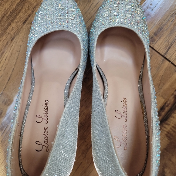 Lauren Lorraine Bella silver heels - Picture 6 of 16